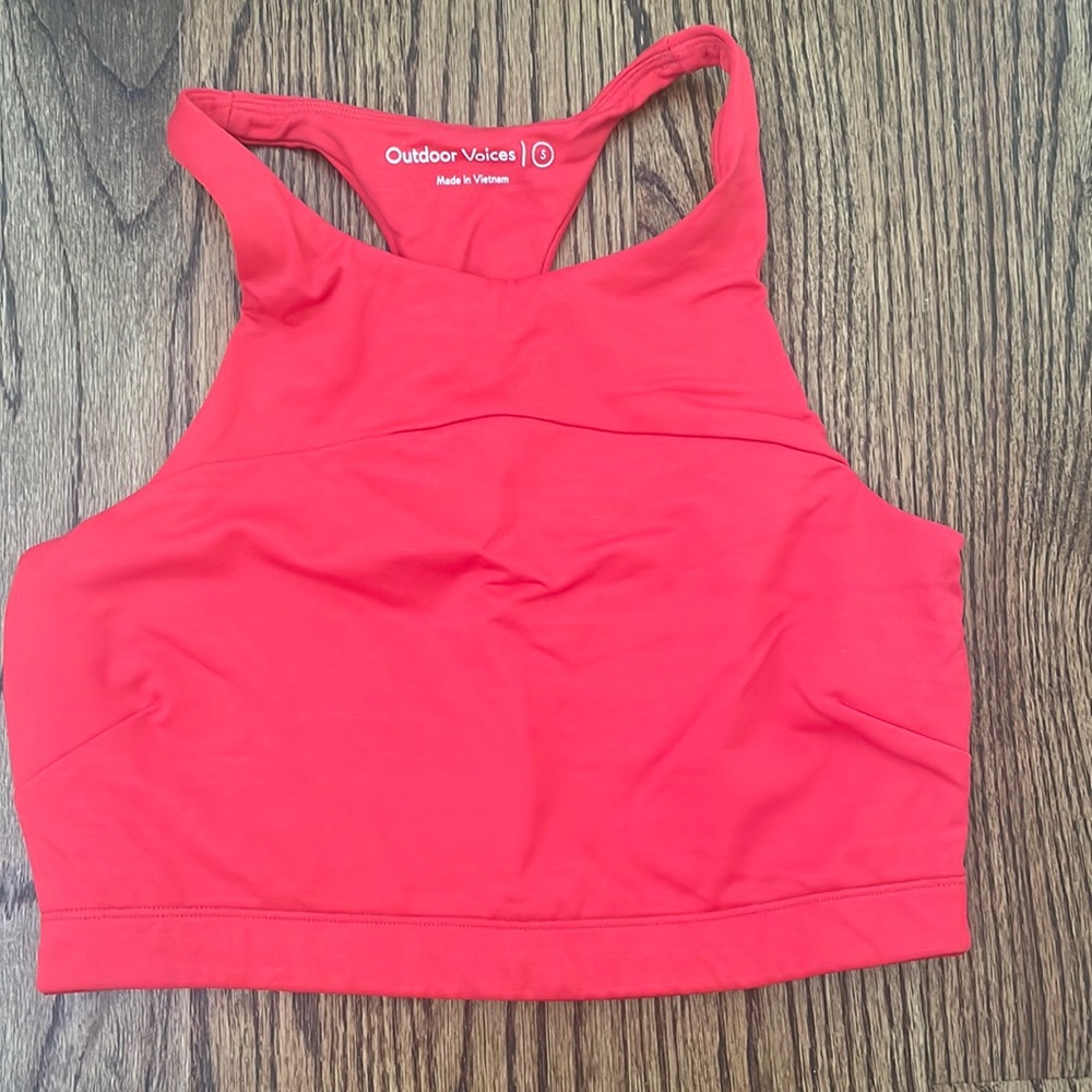 Outdoor voices longline sports bra size s